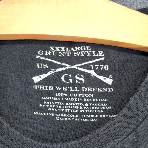 Grunt Style Men's R.E.D. T Shirt Black Size 3XL Remember Everyone Deployed - Picture 8 of 11